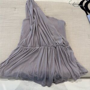 Free People Purple One-Shoulder Top